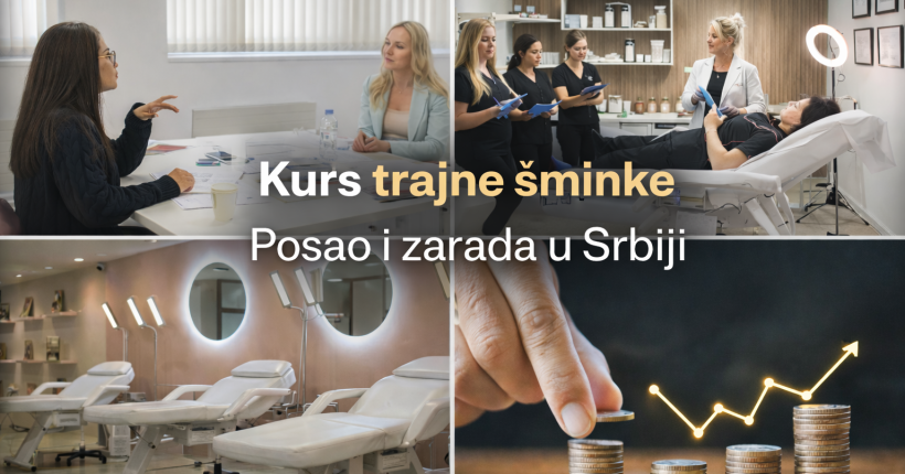 Kurs trajne šminke – posao i zaradu u Srbiji